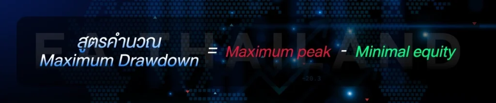 สูตรคำนวณ Maximum Drawdown